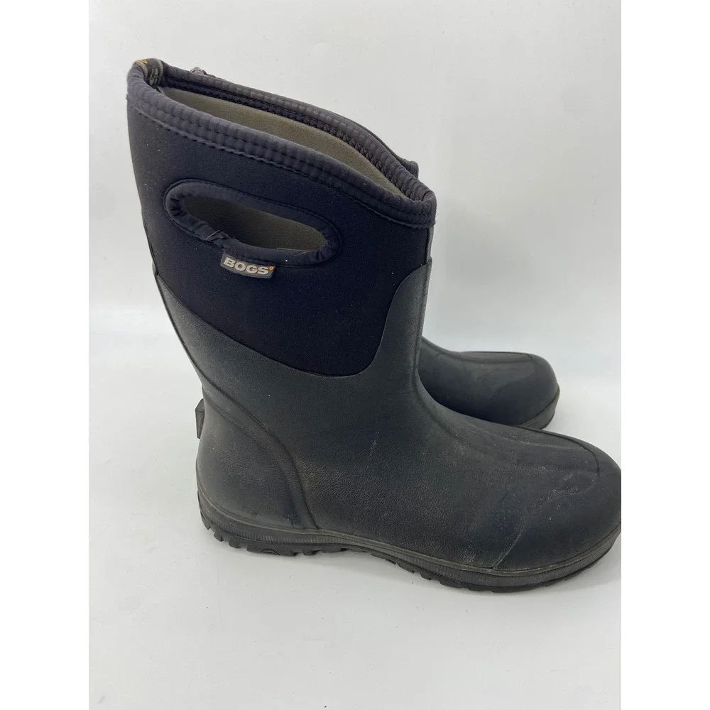 Bogs Boots Ultra Mid Men 11 Black Waterproof Rain Mudd Snow Work Utility Outdoor